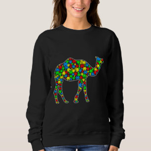 Camel Funny Puzzle Animals Autism Awareness Sweatshirt