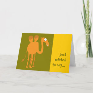 Camel Greeting Card