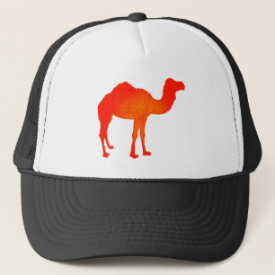 Camel in Red Trucker Hat