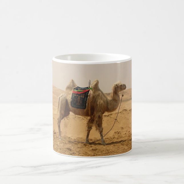 Camel in the desert coffee mug (Center)