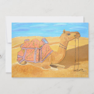 Camel Invitation card