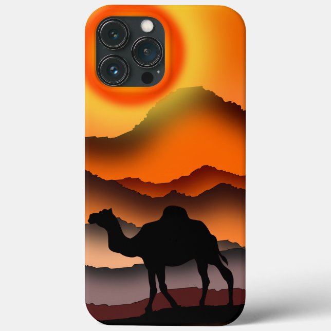 Camel iPhone Case Sunset Desert (Back)