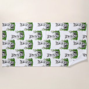 Camel llama Alpaca Pattern Design  Beach Towel