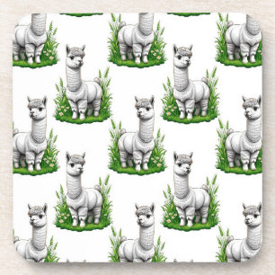Camel llama Alpaca Pattern Design Coaster
