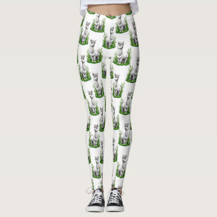 Camel llama Alpaca Pattern Design Leggings