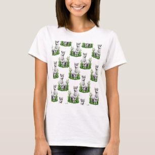 Camel llama Alpaca Pattern Design T-Shirt