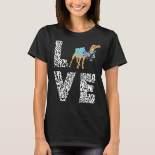 Camel Love Leopard Camel Blue Dress Arabian Camel T-Shirt