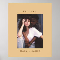 Camel Minimalist Custom Photo Text