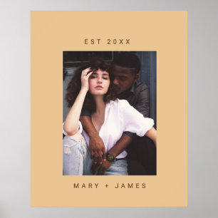 Camel Minimalist Custom Photo Text Poster