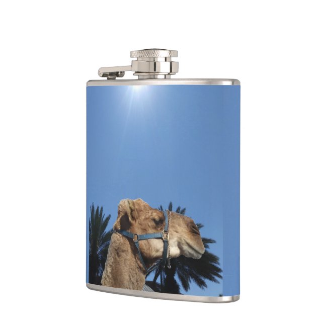 Camel on a flask (Left)