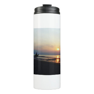 Camel on the beach at Sunset Thermal Tumbler