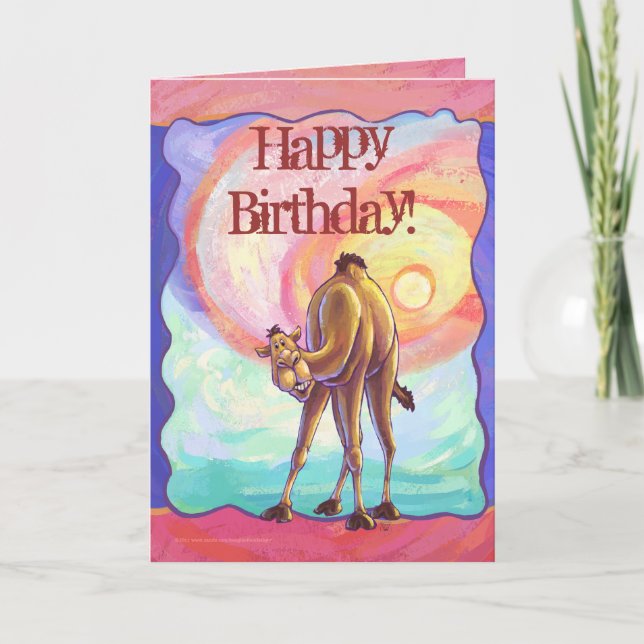 Camel Party Centre Card (Front)