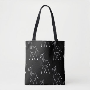 Camel Print Tote Bag