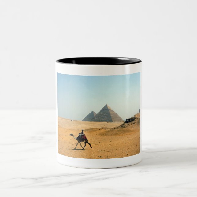 camel pyramid Two-Tone coffee mug (Center)