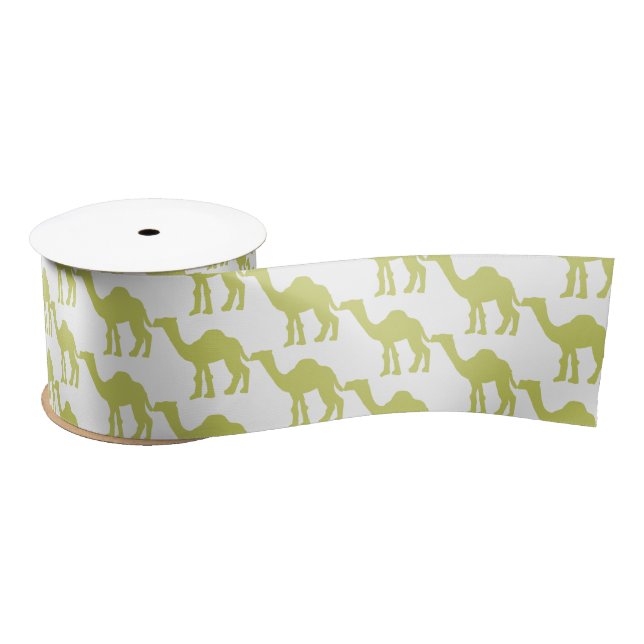 Camel ribbon satin ribbon (Spool)