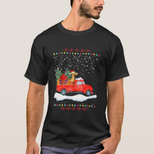 Camel Riding Red Truck Xmas Merry Christmas T-Shirt