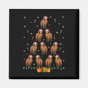 Camel Santa Hat Xmas Lights Men Women Christmas Tr Magnet