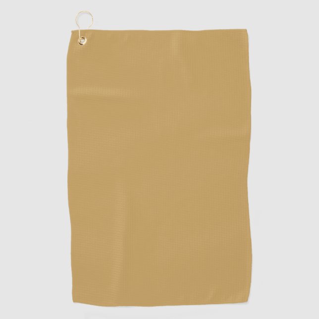 Camel-  shade of brown (solid colour)  golf towel (Front)