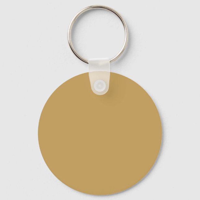 Camel-  shade of brown (solid colour)  key ring (Front)
