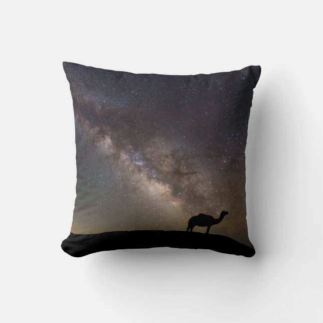 Camel Silhouette and Milkyway Cushion (Front)