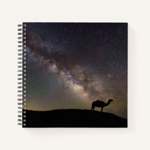Camel Silhouette and Milkyway Notebook