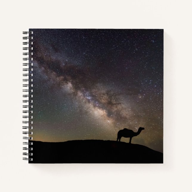 Camel Silhouette and Milkyway Notebook (Front)
