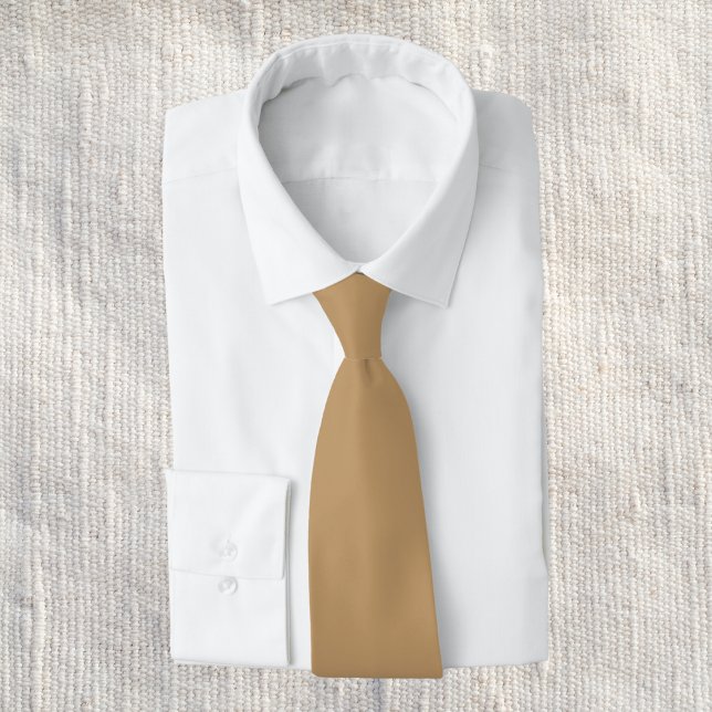Camel Solid Colour Tie (Creator Uploaded)