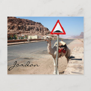 camel speed hump postcard