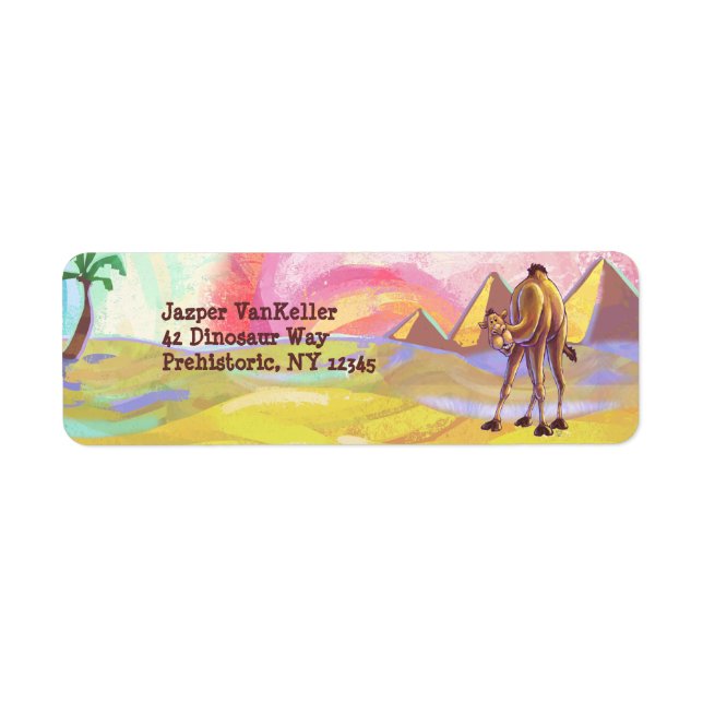 Camel Stationery Return Address Label (Front)