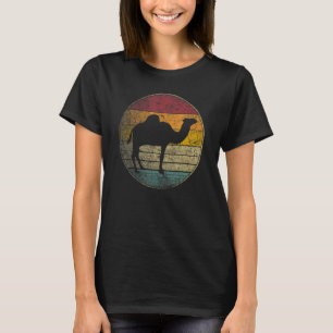 Camel Sun Retro Asia Africa Travel Safari Desert T-Shirt