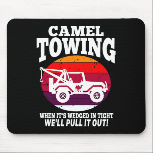 Camel Towing  Fun Retro Camel Towing Fun Halloween Mouse Pad