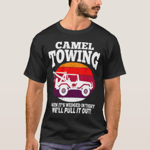 Camel Towing  Fun Retro Camel Towing Fun Halloween T-Shirt