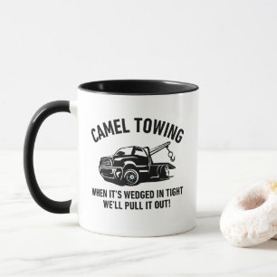 Camel Towing Funny Mug