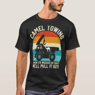 Camel Towing Retro Adult  Halloween  Humour Saying T-Shirt