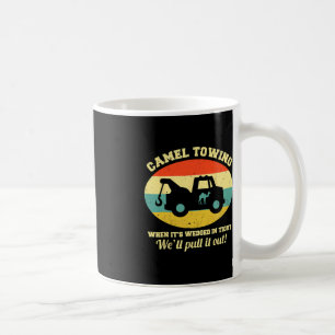 Camel Towing Retro Adult Humour Saying Fun Hallowe Coffee Mug