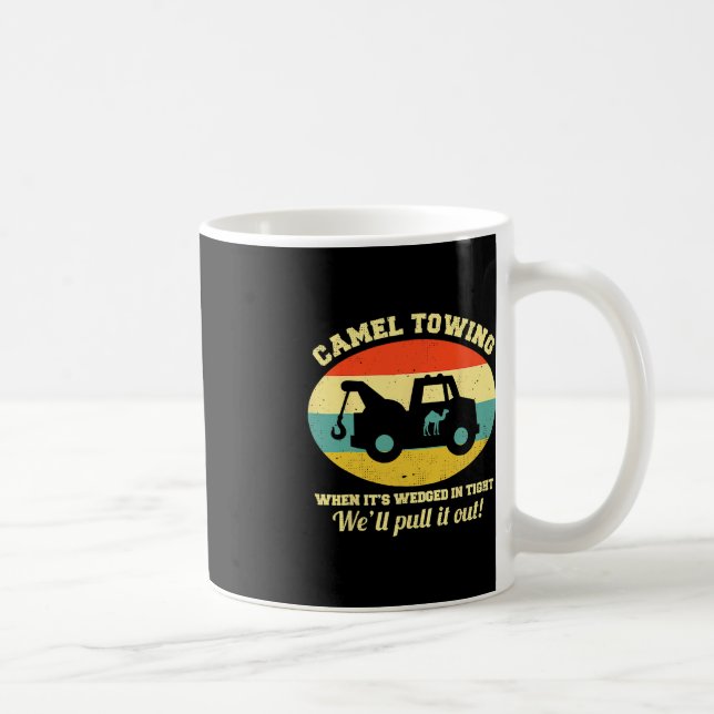 Camel Towing Retro Adult Humour Saying Fun Hallowe Coffee Mug (Right)