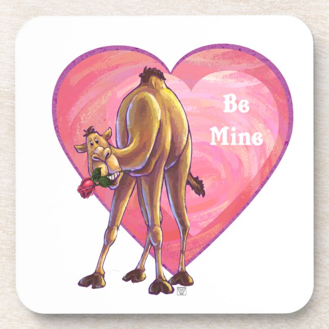 Camel Valentine's Day Coaster (Front)