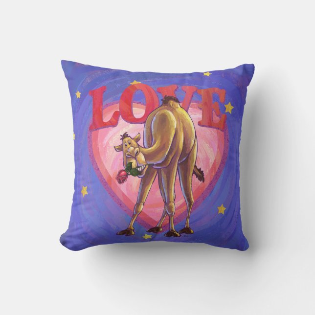 Camel Valentine's Day Cushion (Front)