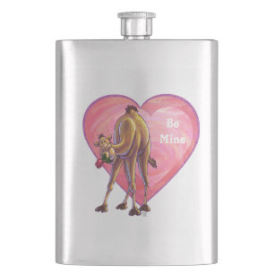 Camel Valentine's Day Hip Flask