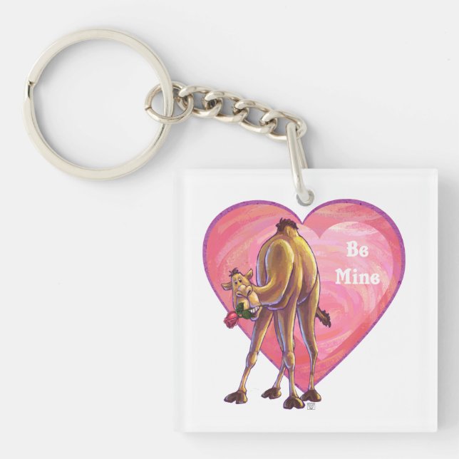 Camel Valentine's Day Key Ring (Front)