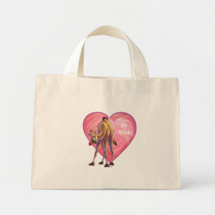 Camel Valentine's Day Mini Tote Bag