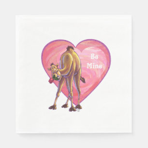 Camel Valentine's Day Napkin