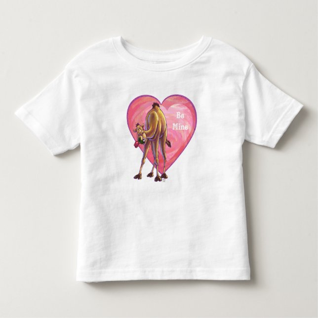 Camel Valentine's Day Toddler T-Shirt (Front)
