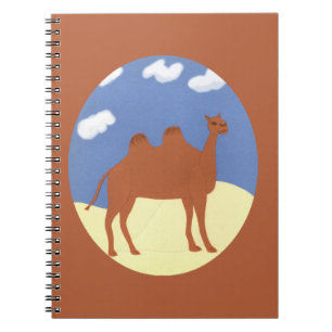 Camel Whimsical on Desert Dunes Notebook
