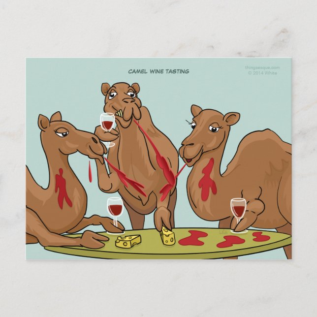 Camel Wine Tasting Postcard (Front)
