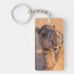 Camel with a funny facial expression - Oman Key Ring