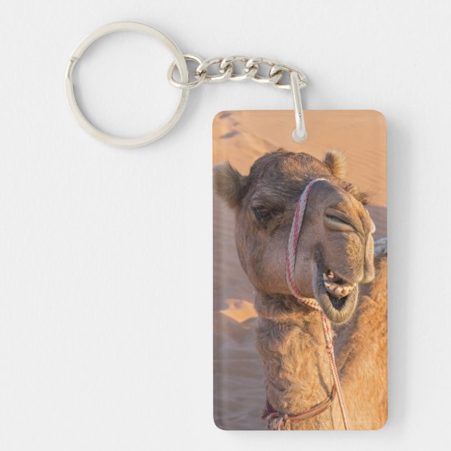 Camel with a funny facial expression - Oman Key Ring (Front)