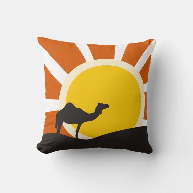 Camel With Sunset Cushion (Front)