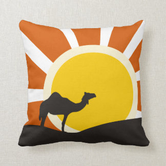 Camel With Sunset Cushion