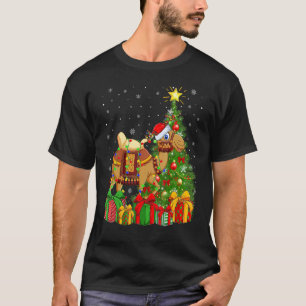 Camel Xmas Holiday Santa Camel Christmas Tree T-Shirt